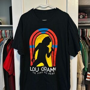 Lou Gramm Juke Box Hero 2016 Tour Autographed Tee
